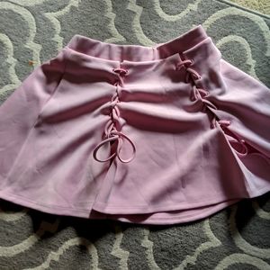 Pink Hot Topic Tie Skirt L